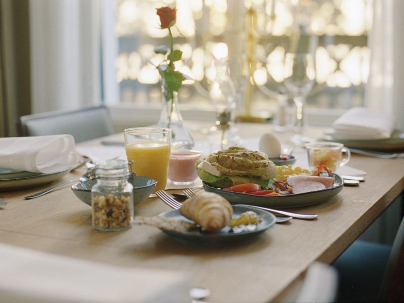 Frühstück im Hotel Toftastrand
